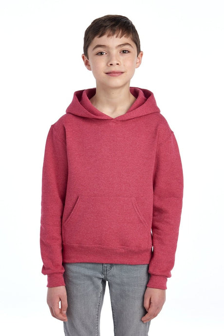 Jerzees ® - Youth NuBlend ® Pullover Hooded Sweatshirt. 996Y - Jerzees 996Y Vintage Heather Red S Sweatshirts/Fleece
