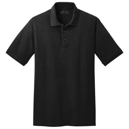 Men's 50/50 Pique Polo Polos/Knits Joe's USA Jet Black Small