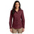Joe' USA Ladies Long Sleeve Carefree Poplin Shirt XS Burgundy Women's