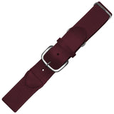 Joe's Baseball/Softball Uniform Belts - Available in All Colors and Sizes Youth Maroon Belts
