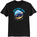 Joe's Surf Truck Design 50/50 Cotton Poly T-Shirts in Regular, Big and Tall Black 5X - Large Short Sleeve T-Shirts