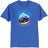 Joe's Surf Truck Design 50/50 Cotton Poly T-Shirts in Regular, Big and Tall Royal Blue Small Short Sleeve T-Shirts