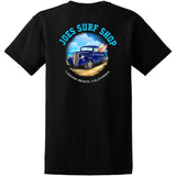 Joe's Surf Truck Design Heavyweight Cotton T-Shirts in Regular, Big and Tall 4X - Large Tall Black Short Sleeve T-Shirts