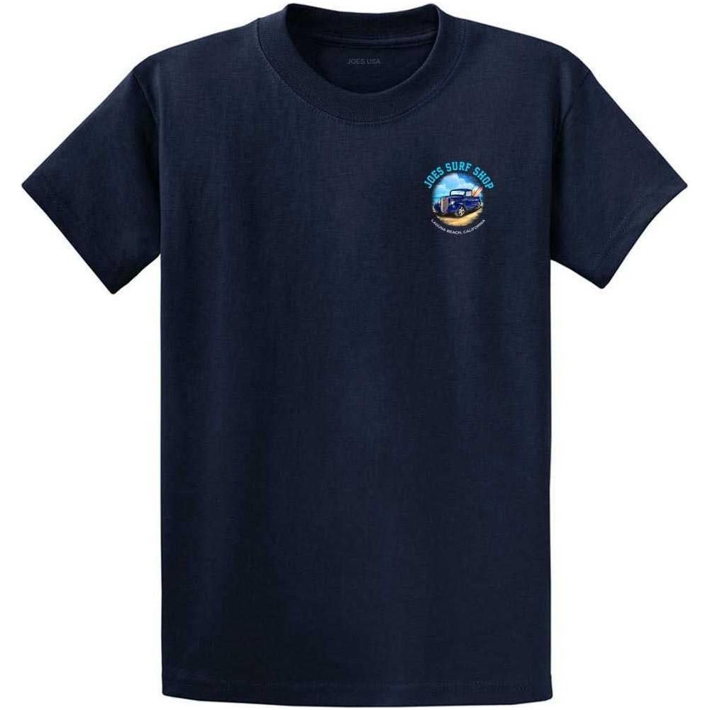 Joe's Surf Truck Design Heavyweight Cotton T-Shirts in Regular, Big and Tall Small Athletic Heather Short Sleeve T-Shirts
