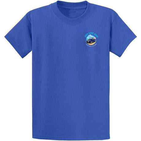 Joe's Surf Truck Design Heavyweight Cotton T-Shirts in Regular, Big and Tall Small Athletic Heather Short Sleeve T-Shirts