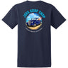 Joe's Surf Truck Design Heavyweight Cotton T-Shirts in Regular, Big and Tall Small Navy Short Sleeve T-Shirts