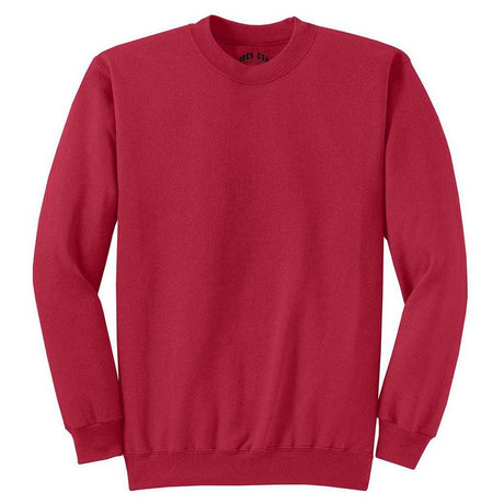 Joe's USA 10 - ounce, 90/10 Ultimate Cotton Crewneck Sweatshirt Small Deep Red Crewneck Sweatshirts