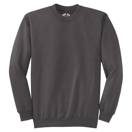 Joe's USA 10 - ounce, 90/10 Ultimate Cotton Crewneck Sweatshirt Small Light Steel Crewneck Sweatshirts