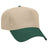 Joe's USA 5 Panel, Mid Profile Baseball Cap | Joe's USA J88069 Khaki/ Forest Green Caps