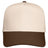 Joe's USA 5 Panel, Mid Profile Baseball Cap | Joe's USA J88069 Natural/Brown Caps