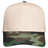 Joe's USA 5 Panel, Mid Profile Baseball Cap | Joe's USA J88069 Natural/Camo Green Caps