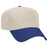 Joe's USA 5 Panel, Mid Profile Baseball Cap | Joe's USA J88069 Royal / Natural Caps