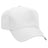 Joe's USA 5 Panel, Mid Profile Baseball Cap | Joe's USA J88069 White Caps