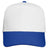 Joe's USA 5 Panel, Mid Profile Baseball Cap | Joe's USA J88069 White/Royal Caps