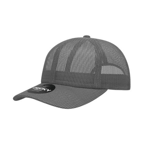 Joe's USA 6 Panel All Mesh Trucker Hat J047 Charcoal Standard Caps