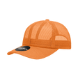 Joe's USA 6 Panel All Mesh Trucker Hat J047 Orange Standard Caps