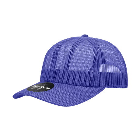 Joe's USA 6 Panel All Mesh Trucker Hat J047 Royal Standard Caps