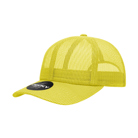 Joe's USA 6 Panel All Mesh Trucker Hat J047 Yellow Standard Caps
