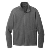Joe's USA Arc Fleece 1/4 - Zip Sweater Dark Grey Heather X - Small