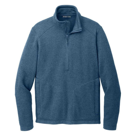 Joe's USA Arc Fleece 1/4 - Zip Sweater Insignia Heather X - Small