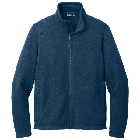 Joe's USA Arc Fleece Full - Zip Sweater Insignia Heather X - Small