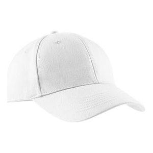 Joe's USA Brushed Twill Cap White Hats