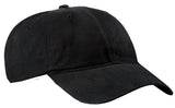 Joe's USA Brushed Twill Low Profile Cap Black OSFA Hats