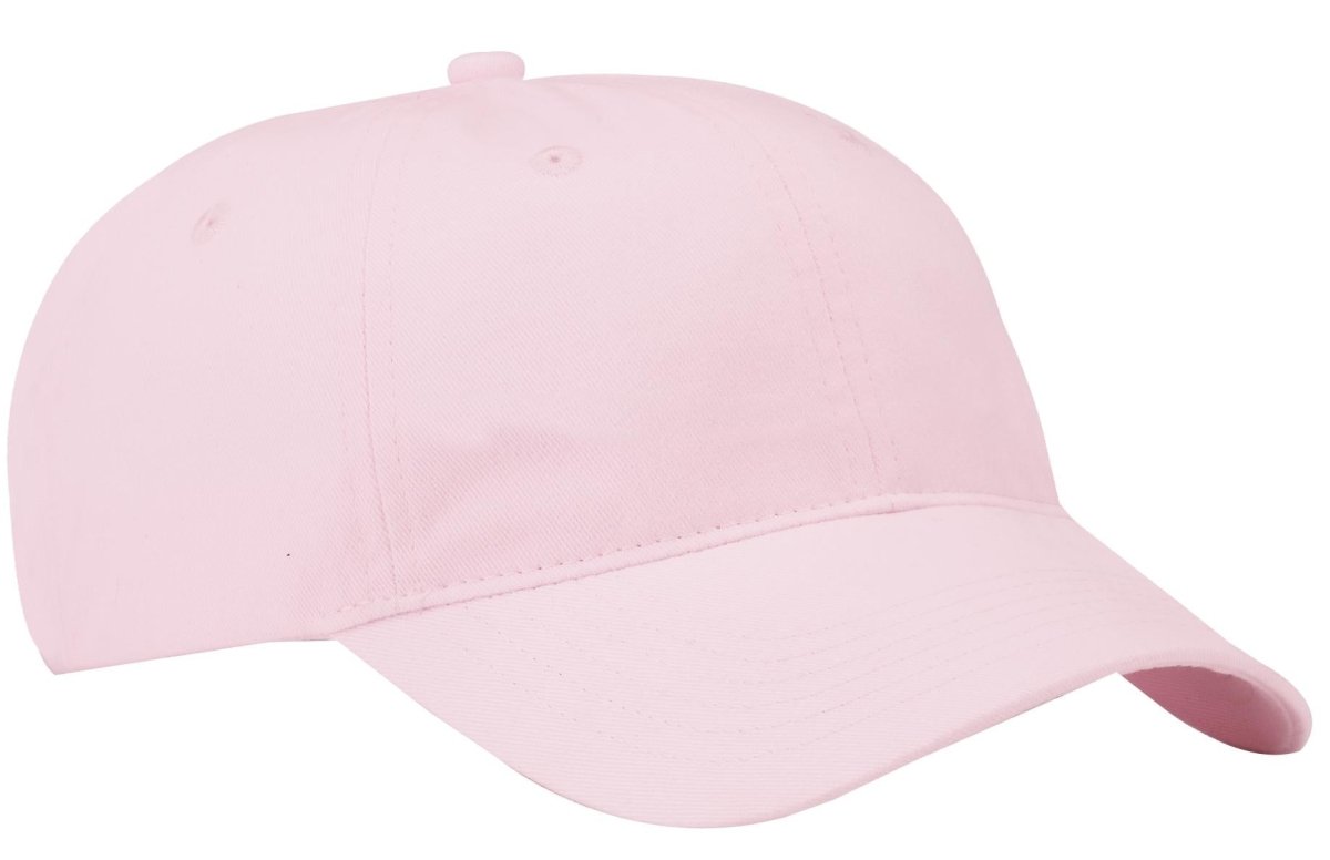 Joe's USA Brushed Twill Low Profile Cap Light Pink OSFA Hats