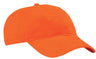 Joe's USA Brushed Twill Low Profile Cap Orange OSFA Hats