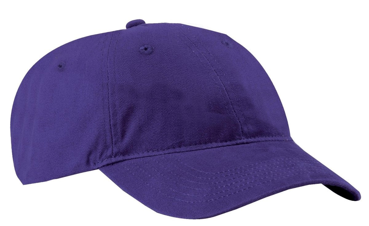 Joe's USA Brushed Twill Low Profile Cap Purple OSFA Hats