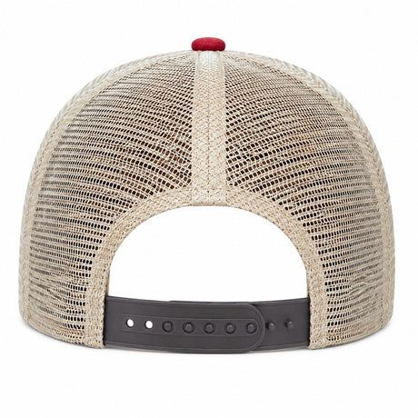 Joe's USA BTA Backroads Trucker Cap Black/Red/Stone Back