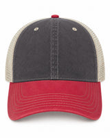 Joe's USA BTA Backroads Trucker Cap Black/Red/Stone Front