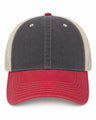 Joe's USA BTA Backroads Trucker Cap Black/Red/Stone Front
