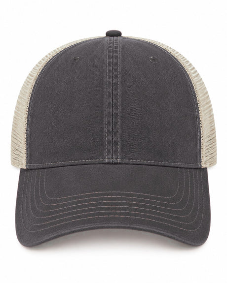 Joe's USA BTA Backroads Trucker Cap Black/Stone Front