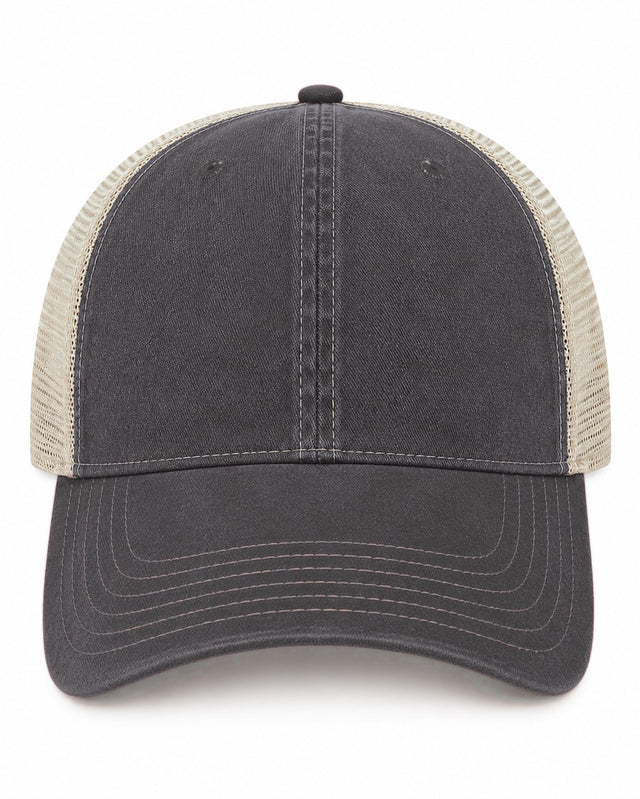 Joe's USA BTA Backroads Trucker Cap Black/Stone Front