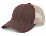 Joe's USA BTA Backroads Trucker Cap Brown/Stone Side