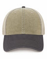 Joe's USA BTA Backroads Trucker Cap Khaki/Black/Stone Front