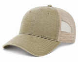 Joe's USA BTA Backroads Trucker Cap Khaki/Stone Side