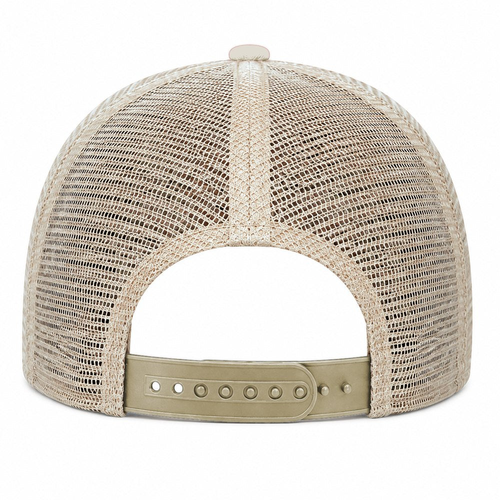 Joe's USA BTA Backroads Trucker Cap Khaki/Stone Back