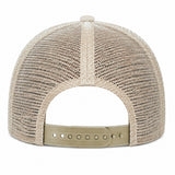 Joe's USA BTA Backroads Trucker Cap Khaki/Stone Back