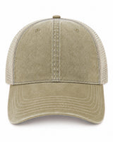 Joe's USA BTA Backroads Trucker Cap Khaki/Stone Front