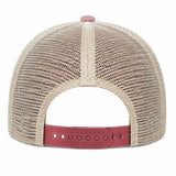 Joe's USA BTA Backroads Trucker Cap Light Maroon/Stone Back