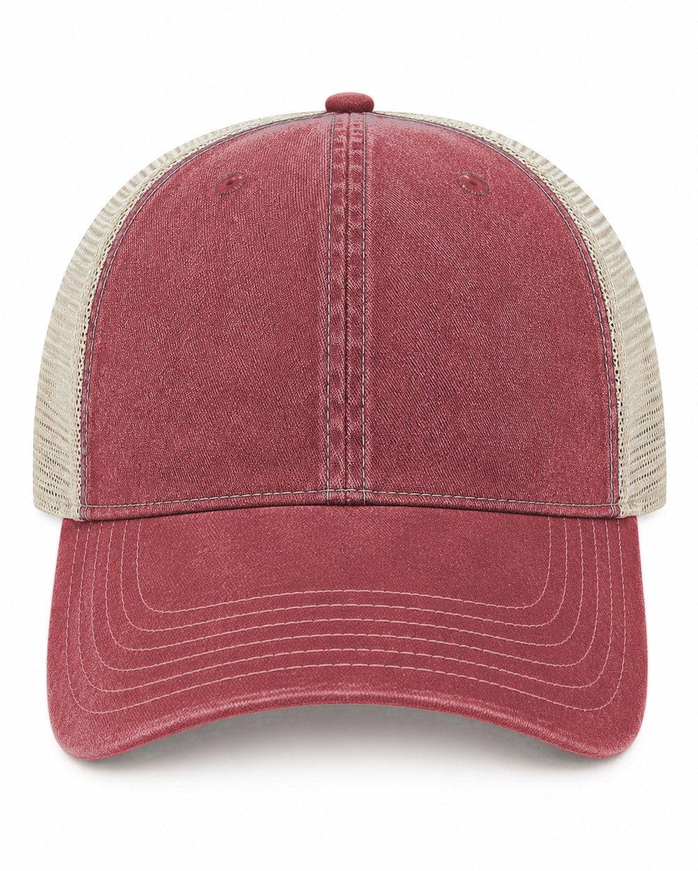 Joe's USA BTA Backroads Trucker Cap Light Maroon/Stone Front