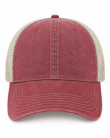 Joe's USA BTA Backroads Trucker Cap Light Maroon/Stone Front