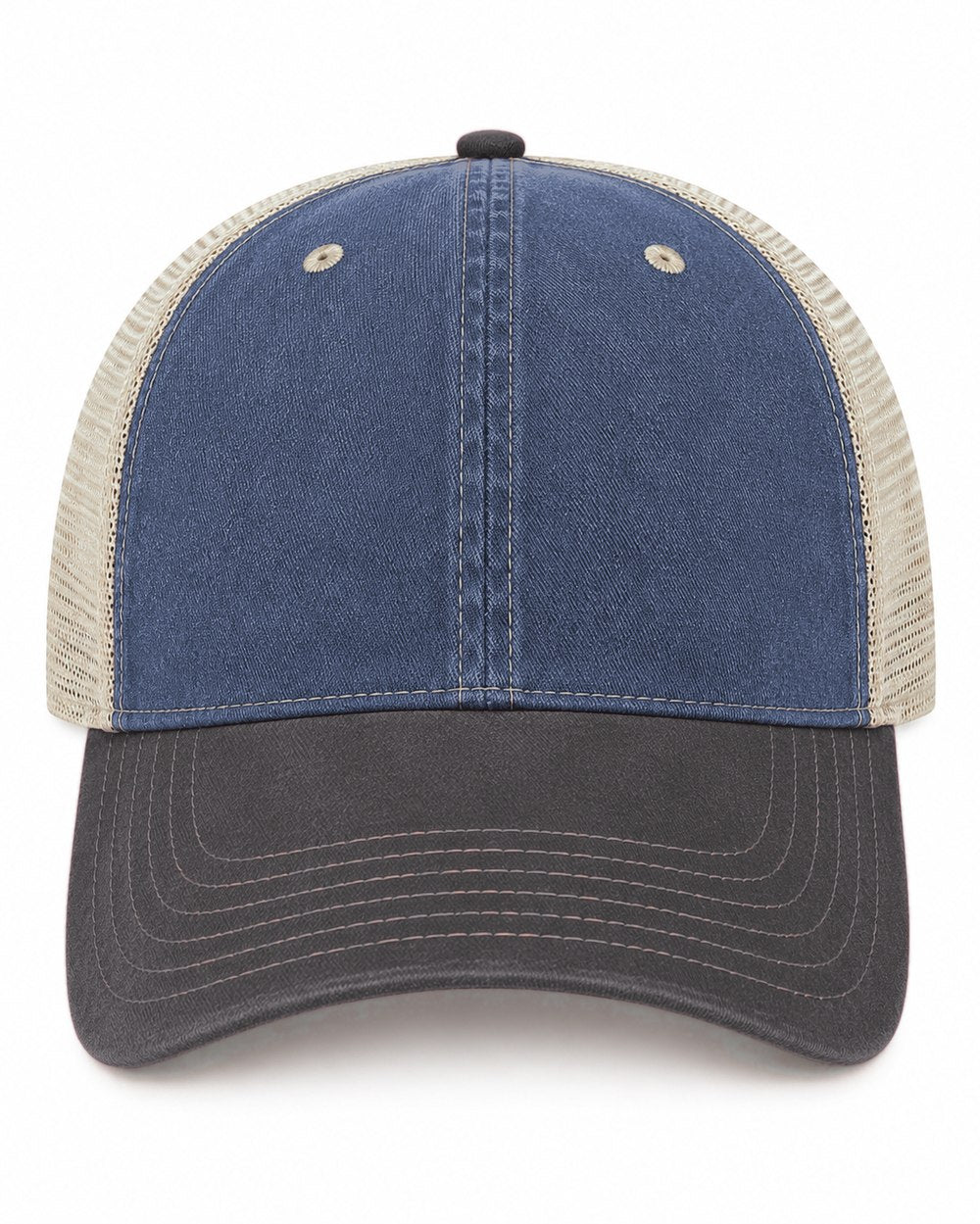 Joe's USA BTA Backroads Trucker Cap Navy/Black/Stone Front