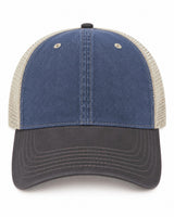Joe's USA BTA Backroads Trucker Cap Navy/Black/Stone Front