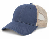 Joe's USA BTA Backroads Trucker Cap Navy/Stone Side