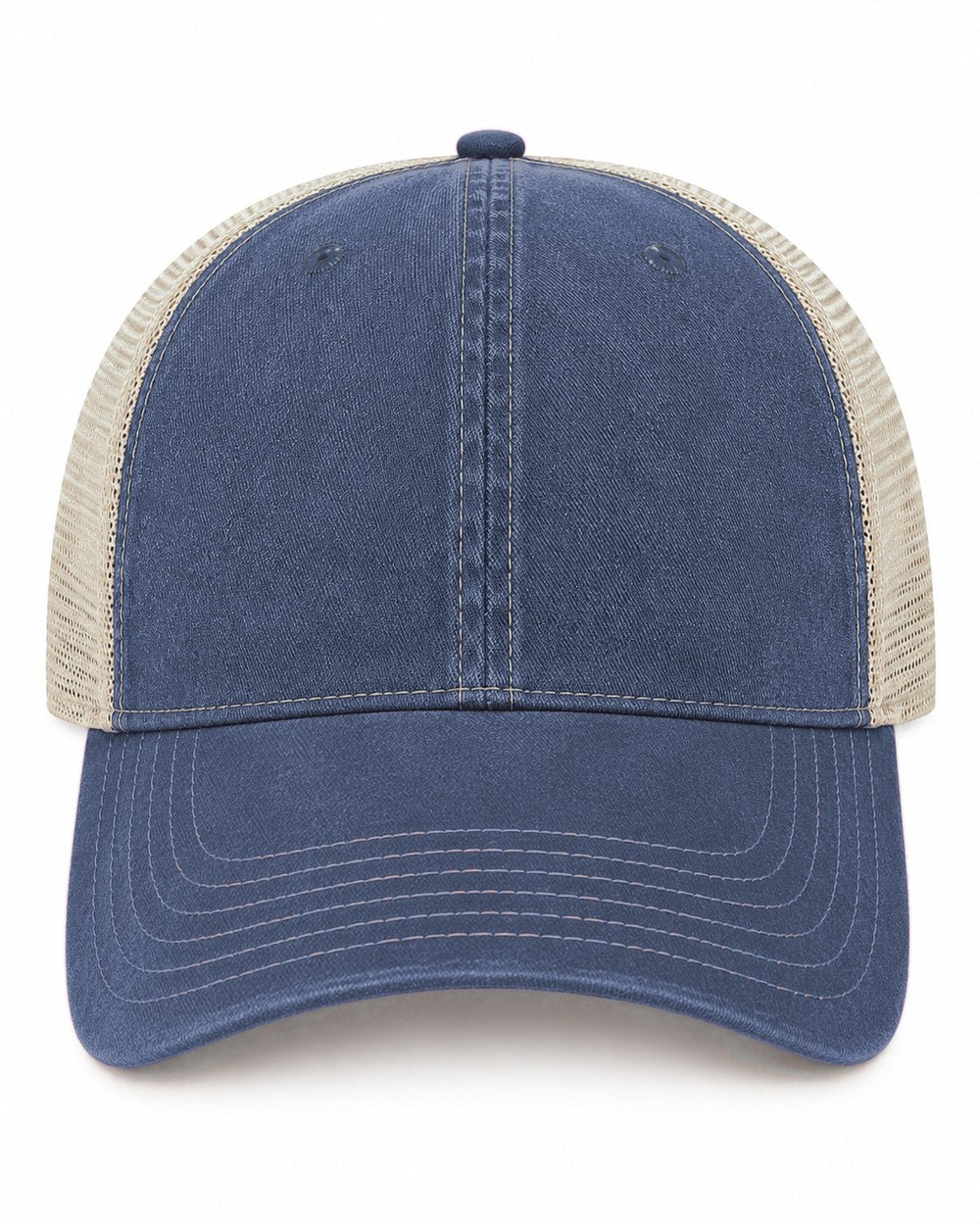 Joe's USA BTA Backroads Trucker Cap Navy/Stone Front