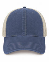 Joe's USA BTA Backroads Trucker Cap Navy/Stone Front