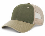 Joe's USA BTA Backroads Trucker Cap Olive/Khaki/Stone Side